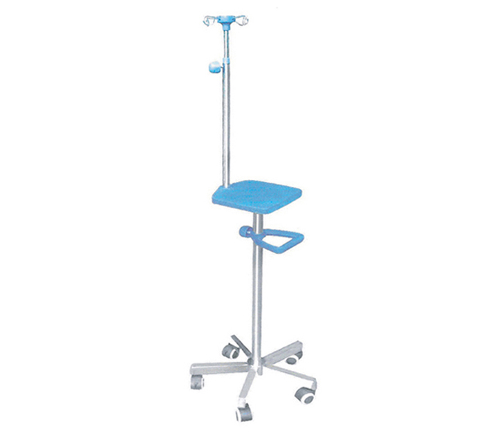 POTENCE A SERUM INOX-porte-monitor