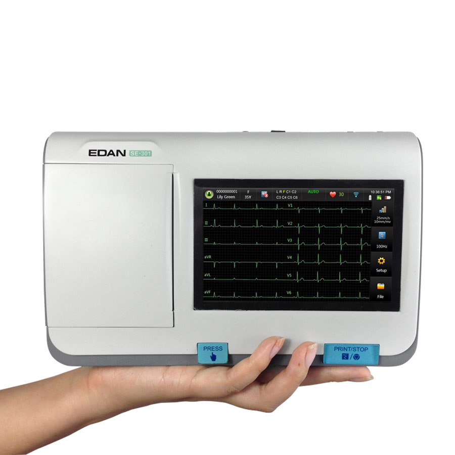 Electrocardiographe EDAN SE-301 écran tactile g2
